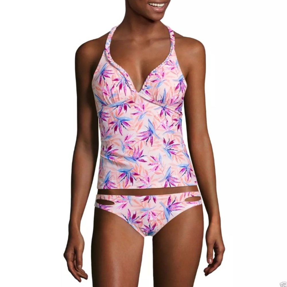 Arizona Jean Braided Floral Bikini Top